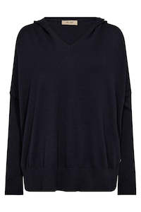Mos Mosh Lita Hooded Sweatshirt - Salute Navy