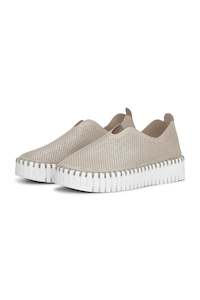 Ilse Jacobsen Platform Tulip Shoe - Silver White