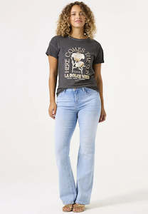 Garcia Here Comes the Sun Graphic T-Shirt - Antracite