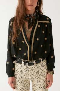 Maison Hotel Dylan Blouse - Starry Night