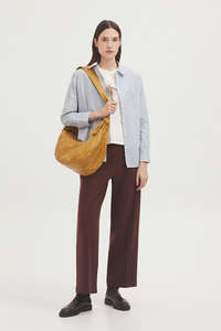 Nice Things Poplin Striped Shirt - Blue Stripe