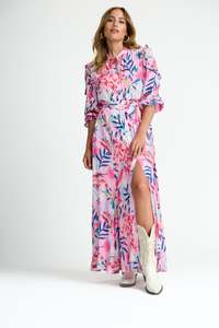Pom: Pom Amsterdam Botanical Dress Pink