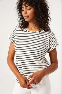 Garcia: Garcia Striped T Shirt - Black