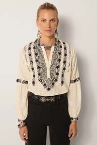 Maison Hotel Bruna Blouse - White Lies