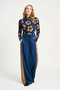 POM  Colourblock Nightfall Pants Blue