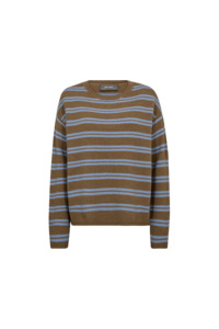 Mos Mosh Khai Two Stripe Knit - True Camel