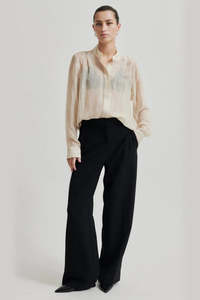 Second Female Fique Straight Trouser - Black