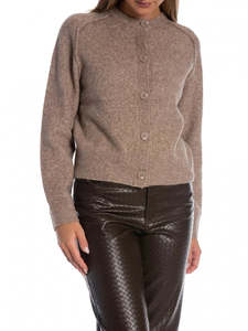 Second Female Banja Knit Raglan Cardigan - Camel Melange