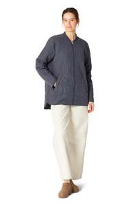 Coats Jackets: Ilse Jacobson Short Quilt Jacket - Ombre Blue