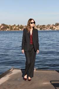 Coats Jackets: POL Davis Suit Jacket - Ink Check