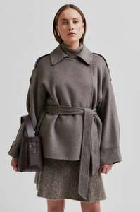 Coats Jackets: Second Female Walance Belt Jacket