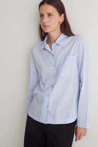 Yerse Poplin Powder Blue Shirt