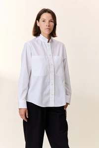 Blouses Tops: Leon & Harper Cyriel Plain Shirt White