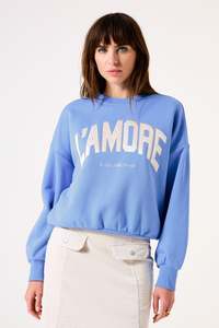 Blouses Tops: Garcia L'amore Blue Sweatshirt