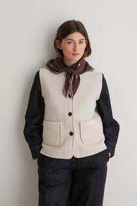 Yerse Boiled Wool Blend Vest