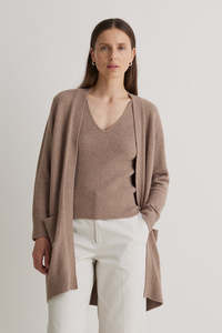 Sweaters Knitwear: Yerse Long Cardi Mink