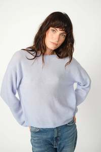 Sweaters Knitwear: Mos Mosh Mape O Neck Knit Brunnera Blue