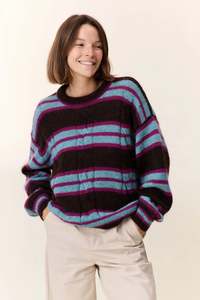 Sweaters Knitwear: Leon & Harper Moovie Stripe Jumper