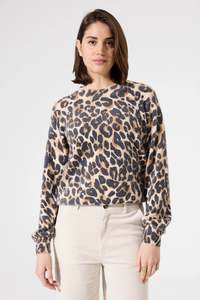 Garcia Leopard Print Sweater