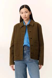 Coats Jackets: Leon & Harper Vanora Jacket Khaki