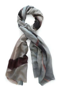 GOOD & CO Seaweed Sunsets Skinny Wool Scarf