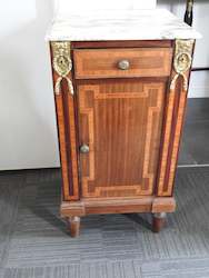 Marble Top Bedside Table/cabinet