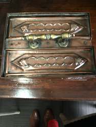 Copper: Antique French Copper Money box