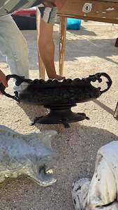 Previous Collections To Inspire: Black Cast Iron French Antique Jardiniere