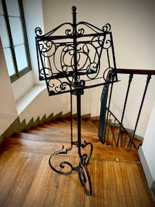 Previous Collections To Inspire: Forged Iron French Music Stand Duet