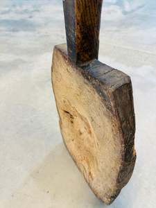 Robust Antique French Mezzaluna Board