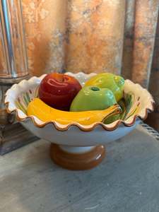 View All Available Antiques: Glazed Italian Vintage Fruit Ensemble
