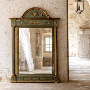 View All Available Antiques: Italian Neoclassical Polychrome Mirror 18th Century