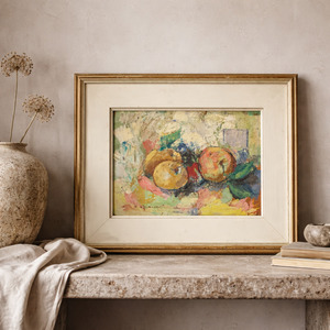 View All Available Antiques: The Orchard Study,  Mid-Century Italian Modernist Still Life, c.1960 (Oil on Board)