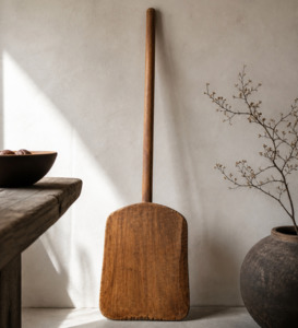 View All Available Antiques: Antique French Wooden Bread Peel — Provincial Baker’s Paddle, 19th Century