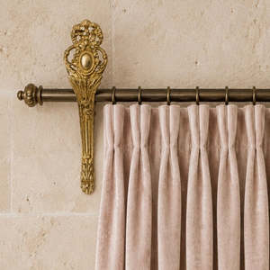 Previous Collections To Inspire: French Gilt Bronze Curtain Brackets, 20th Century