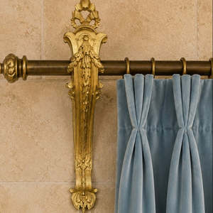 Previous Collections To Inspire: Large French Louis XVI Revival Gilt Curtain Brackets