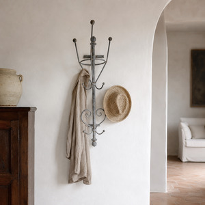 View All Available Antiques: Mid Century Italian Wrought Iron Hall Rack