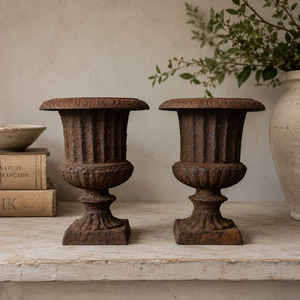 View All Available Antiques: 19th Century Petite French Decorative Urns