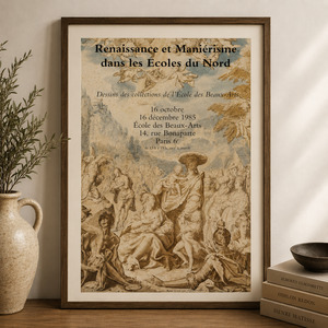View All Available Antiques: Original French Exhibition Poster, Renaissance & Mannerism 1985
