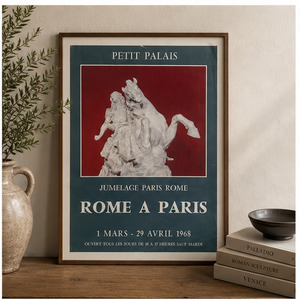 Original French Exhibition Poster — Rome à Paris, Petit Palais (1968)