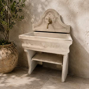 Italian Architectural Wall Fountain & Garden Sink
