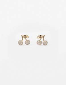 Crystal Cherry Earrings