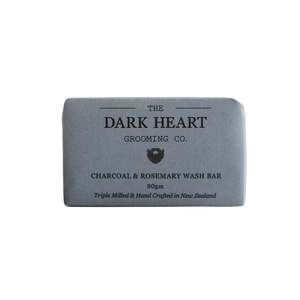 Skincare: The Dark Heart Grooming Co. | Wash Bar - Charcoal & Rosemary