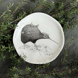 Decor: Trinket Dish | Walking with Aroha - Brown Kiwi