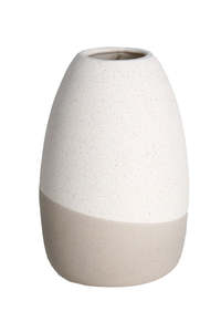 Livia Speckled Vase - Off White