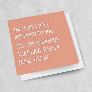 Art Stationery: The Years Have Been Kind Card