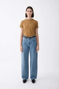 Outland Denim - Avril Mid Slouchy Wide Jean - Heirloom