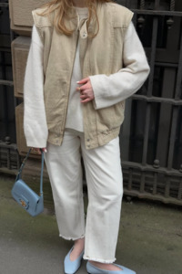 Pants Jeans: Seventy + Mochi - Bo Jean - Ecru