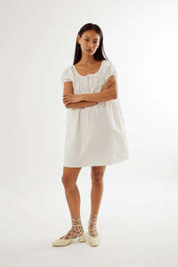 Commonplace - Garden Shed Dress - White