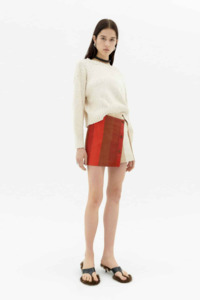 LAST ONE | Thinking Mu - Iggy Mini Skirt - Sandfire